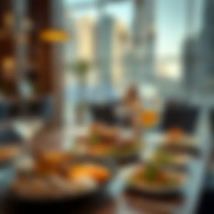 Delicious Middle Eastern dishes served on a table