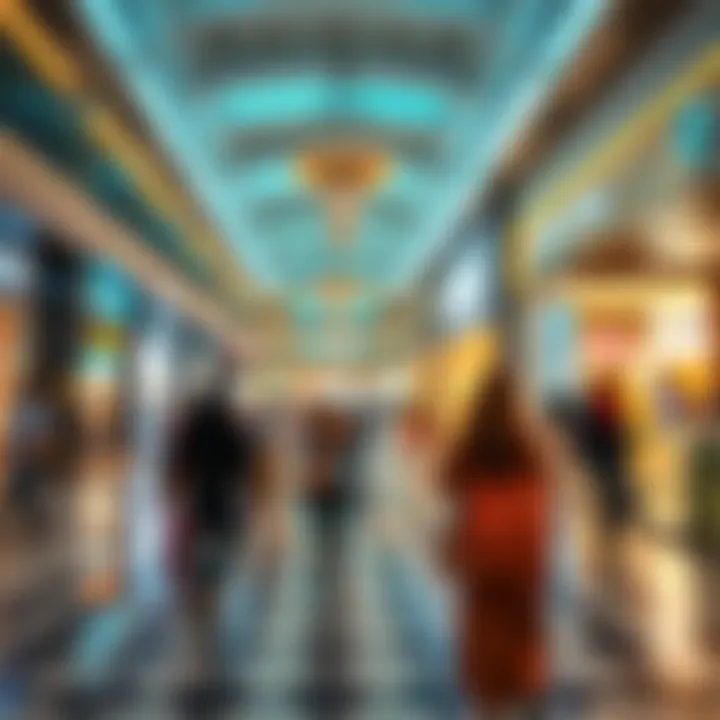 Inviting atmosphere in a shopping mall