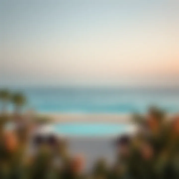 Scenic beachfront view from Bulgari Resort Dubai