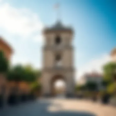 Historical context of the City Gate Tower within urban development