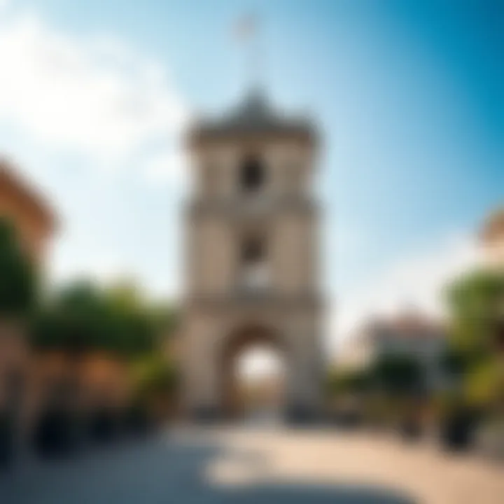 Historical context of the City Gate Tower within urban development