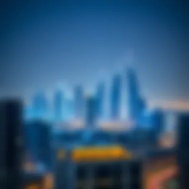 Surrounding area highlighting Dubai's skyline