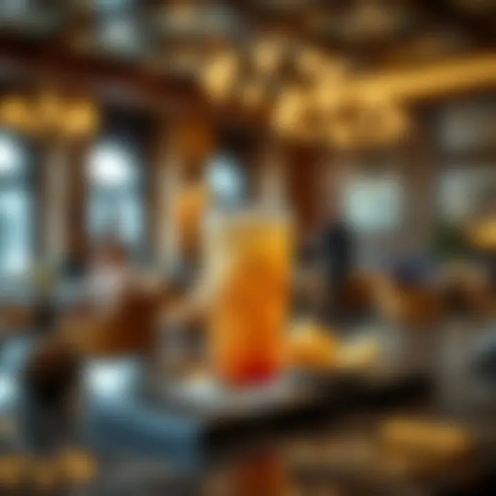 Signature beverage served at مطعم المنزل المصفح highlighting local flavors