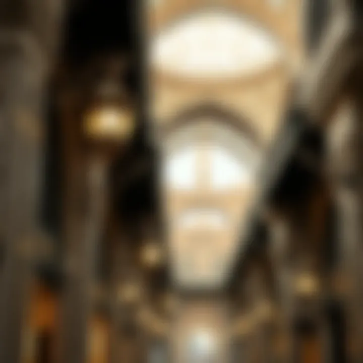Intricate architectural details of Deira Gold Souq