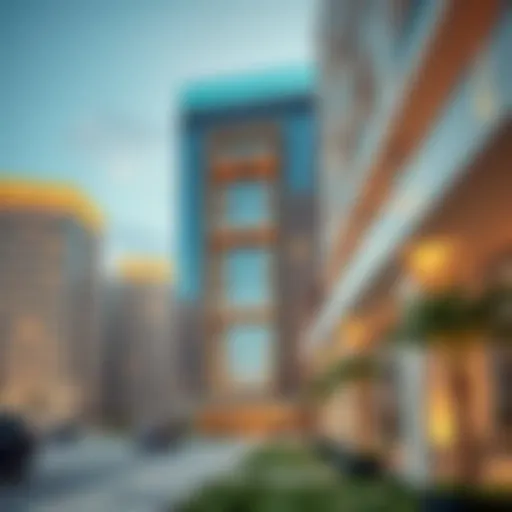 Stunning architectural view of Deyaar Noor Midtown showcasing modern design elements
