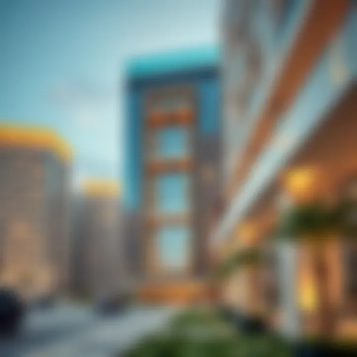 Stunning architectural view of Deyaar Noor Midtown showcasing modern design elements