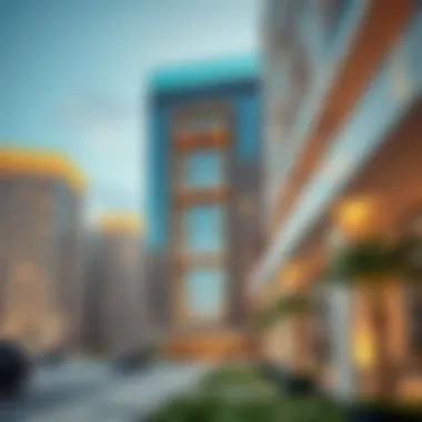 Architectural Marvel of Deyaar Noor Midtown Stunning architectural view of Deyaar Noor Midtown showcasing modern design elements