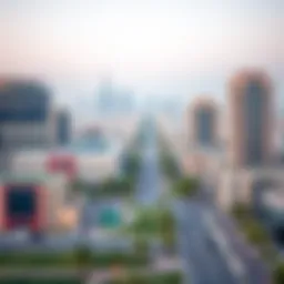 A panoramic view of Al Barsha showcasing its skyline and modern architecture
