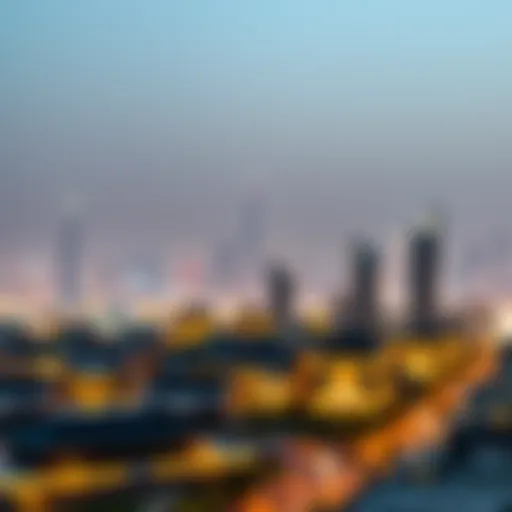 A panoramic view of Dubai's skyline highlighting luxury properties