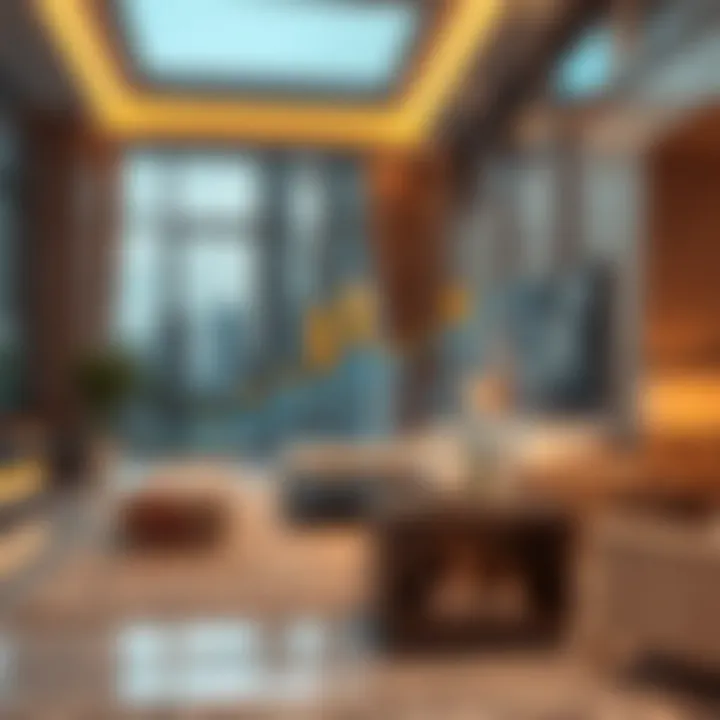 An infographic depicting rental trends in Dubai's property market