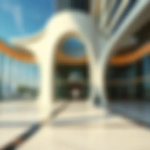 Stunning architectural design of Avenue at Etihad Towers