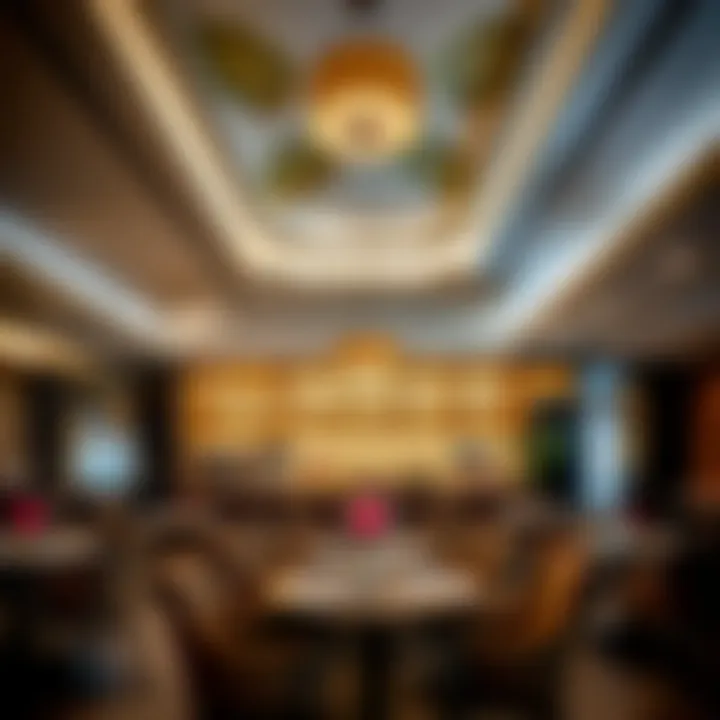 Elegant Asian restaurant interior
