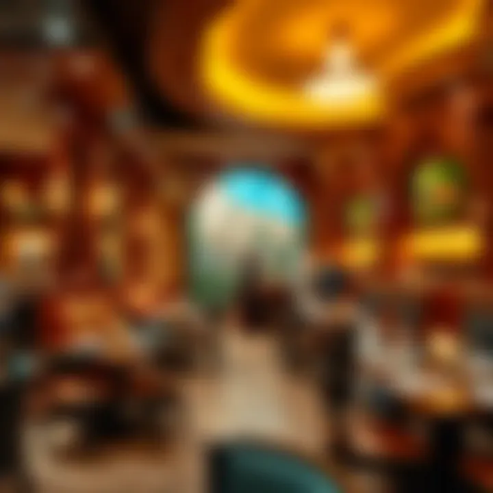 Lively dining atmosphere in a themed restaurant