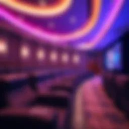 Luxurious cinema interior at Dubai Hills Mall