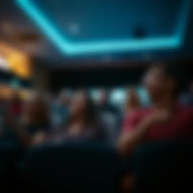 Group enjoying a film screening at Dubai Hills Mall