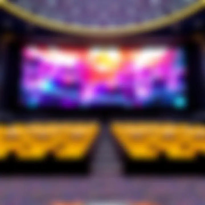 Modern cinema technology showcasing vibrant visuals