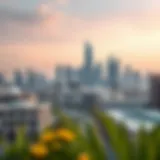 Dynamic skyline of Al Rigga showcasing modern architecture