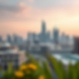 Dynamic skyline of Al Rigga showcasing modern architecture