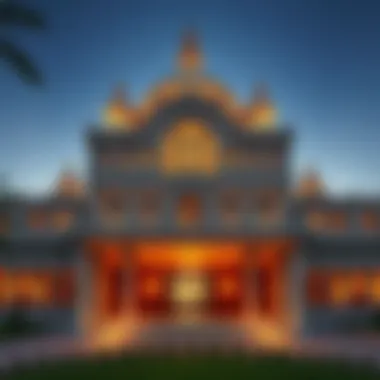 Architectural Marvel of قاعة قصر الجرف Exterior view of قاعة قصر الجرف showcasing intricate architectural details