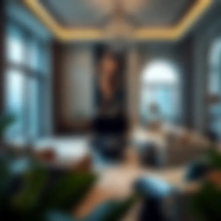 Luxurious living room interior of a Sarai Villa
