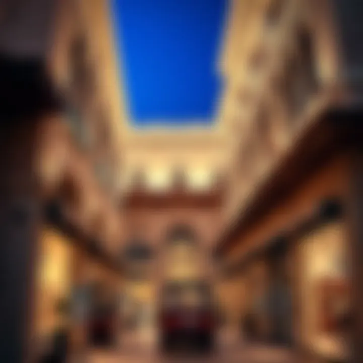 A beautifully designed section of Souk Naif, highlighting its unique architectural features