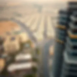 Aerial view of Al Danah area in Dubai showcasing urban development