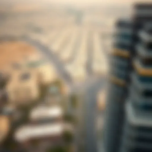 Aerial view of Al Danah area in Dubai showcasing urban development