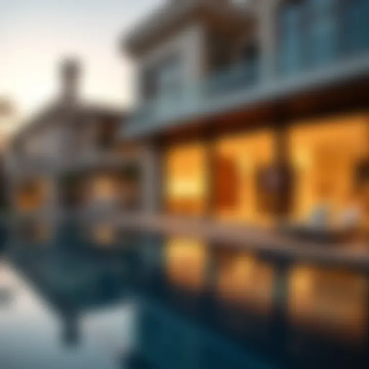 Lavish amenities of a high-end villa showcasing a private pool