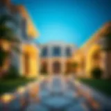 Stunning architectural design of a luxury villa in Dubai