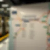 A detailed view of the Union Train Map in Dubai showcasing its extensive routes