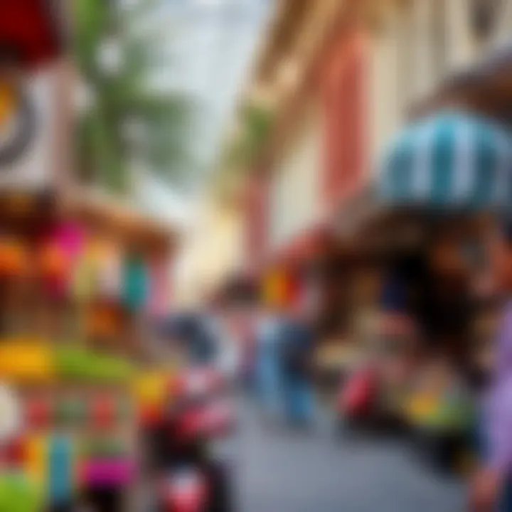 A vibrant community marketplace reflecting Dubai's cultural richness