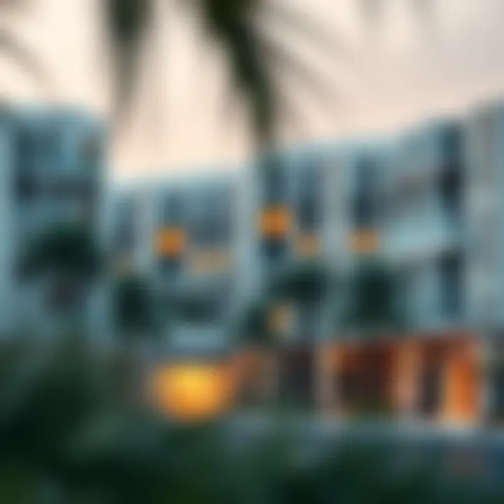 A modern residential development in one of Dubai's emerging neighborhoods