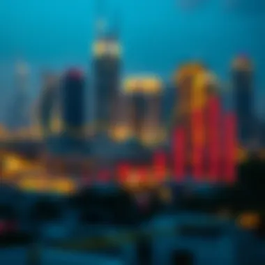 Real Estate Market Trends in Dubai A graph depicting real estate market trends in Dubai