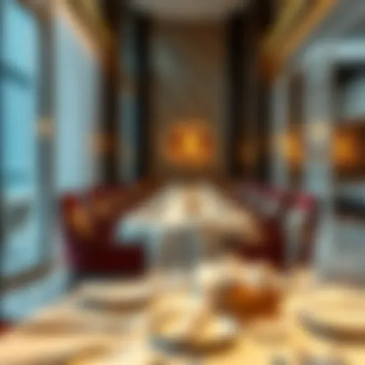 Elegant dining setup at Lotus Restaurant Al Quoz
