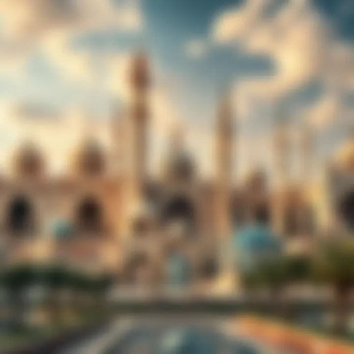 A collage of cultural landmarks representing the essence of exploration.