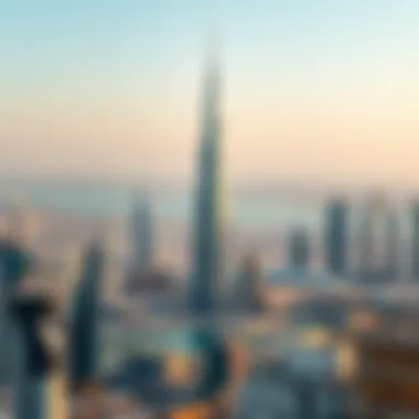 Aerial view showcasing One by Omniyat Tower in Dubai skyline