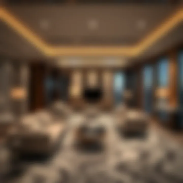 Luxurious office interiors within One by Omniyat Tower