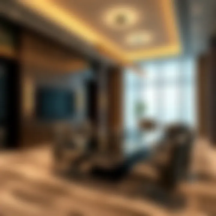 Stylish conference room designed for business meetings