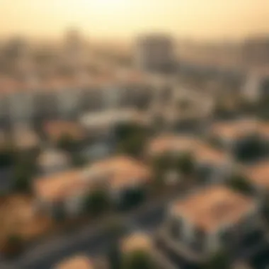 Scenic Overview of Muwaileh Area Stunning view of Muwaileh neighborhood with amenities