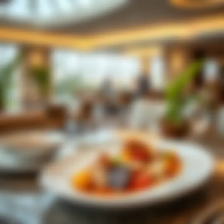 A beautifully plated dish representing the fusion of cultures in Al Quoz dining.
