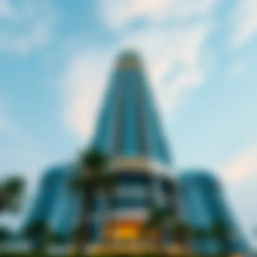 Stunning architectural view of Sharjah Tower Al Nahda