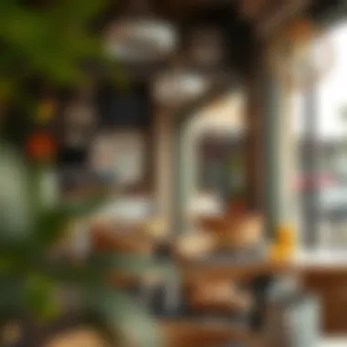 Charming Café Atmosphere for Breakfast An inviting café ambiance designed for a delightful breakfast experience