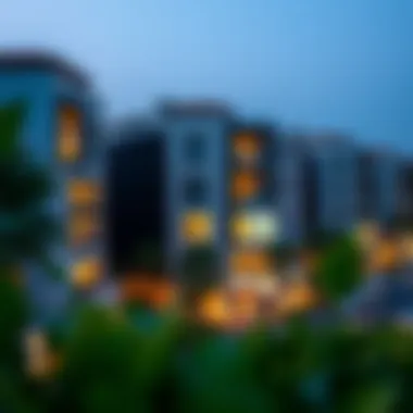 Residential Proximity to Shopping Centers Luxurious residential area near a prominent mall