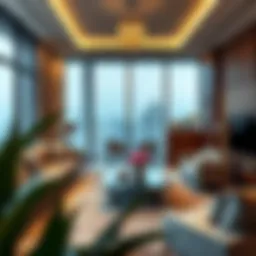 Stylish apartment interior in Dubai