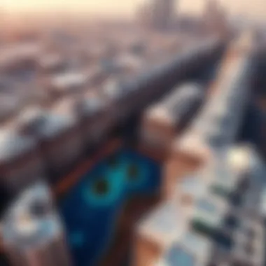 Dubai Real Estate Landscape Aerial view of Dubai's real estate landscape