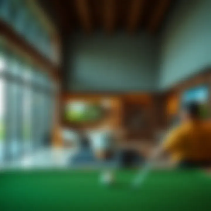 Luxurious amenities available at Yas Golf Links, including a well-equipped pro shop